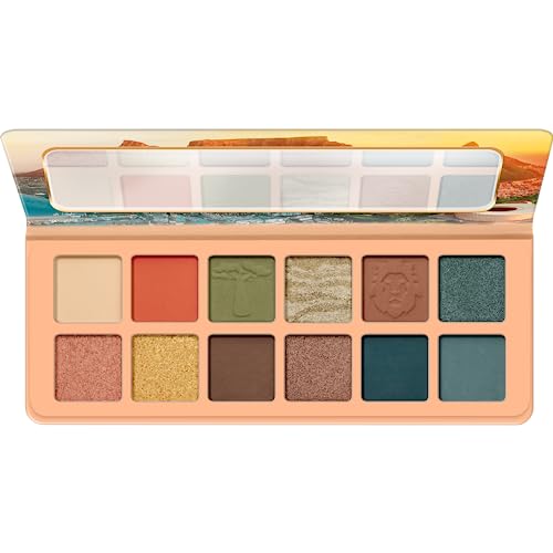 Essence Welcome to CAPE TOWN Eyeshadow palette ombretto, multicolore, 12 colori, luccicanti, colori intensi, vegani, senza particelle di microplastica, senza nanoparticelle, senza profumo, confezione