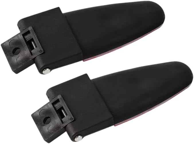 2 All Glass Rear Door Hinges with Hardware 103528-100XL/100LE Fits for LEER Truck Cap
