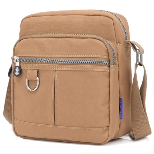 Image of Crossbody Bag Purse For Women Nylon Waterproof Shoulder Handbags Casual Travel Messenger Bag Lightweight Pocketbooks