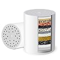 iSpring FSF3 Maximum 15-Stage Shower Filter Replacement Cartridge, Removes Chlorine, Sediment, Heavy Metal, and Odor, Improves Conditions of Skin, Hair, and Nails, High Output No Clog, White