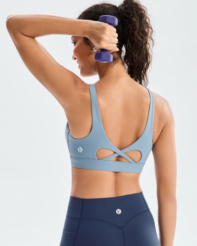 Image of RUNNING GIRL Sports Bra for Women High Support, Molded Cup High Impact Sports Bras with Sewn in Pads Workout Running Bra