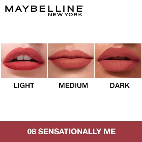 Image of Maybelline New York Sensational Liquid Matte Lipstick 08, Sensationally Me (Pack of 2)