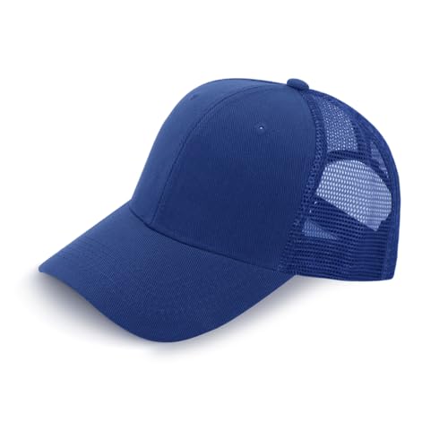 Image of ZH 24 Pack Blank Mesh Trucker Hats, Bulk Baseball Caps Adjustable for Men and Women, Wholesale Plain Snapback Caps