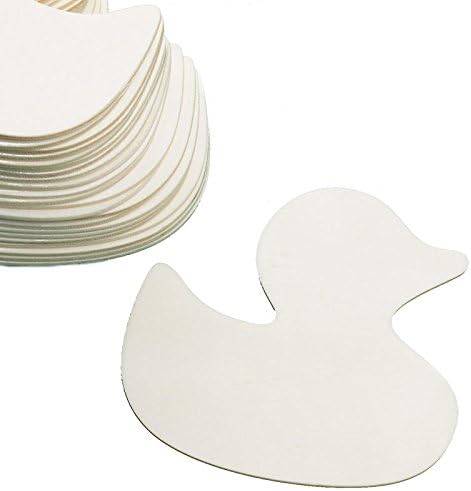 Pack of 12 Unfinished Wood Duck Cutout by Factory Direct Craft - Blank Wooden Duck Craft Shapes to Turn into Baby Shower Favors, Gender Reveals, Gift Tags and DIY Craft Projects
