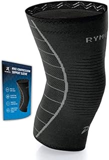 Knee Support Sleeve for Men and Women (Black) (Single Wrap) (3XL - XXXL)