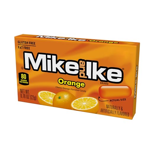 Mike and Ike Orange Candy, 0.78 Ounce Box (Pack of 24)