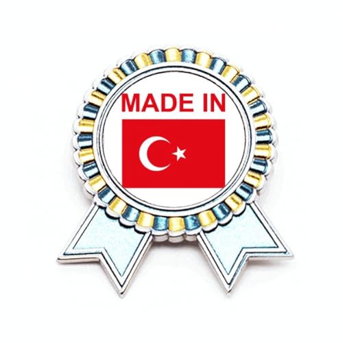Broche Turkey Country Love en métal pour personnaliser un manteau
