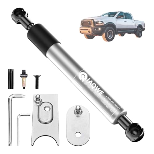 Image of IAQWE 43301 Truck Tailgate Assist Shock Kit for Dodge Ram 1500 2009-2012 2500 3500 2010-2012, Ram 1500 2013-2018 Ram 1500 Classic 2019-2024 2500 3500 2013-2024 Accessories Sliver Damper Strut