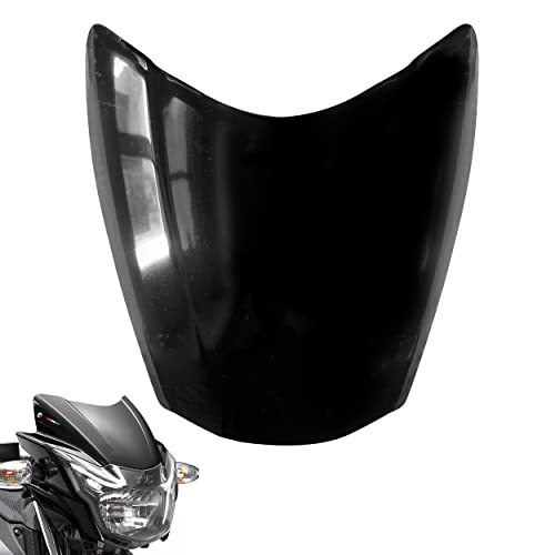 Image of WAZA Apache RTR 160 Windshield Front Headlight Visor Glass Bike Wind Deflectors Windscreen Glass Black Protector Superior ABS /PC Plastic (RTR)