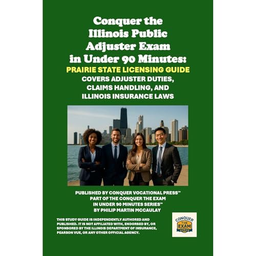 Conquer the Illinois Public Adjuster Exam in Under 90 Minutes: Prairie State Licensing Guide Audiolibro Por Philip Martin McC