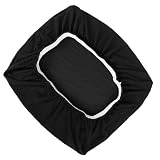 TOPPERFUN Elastischer Klavierhockerbezug Rechteckiger Bankabdeckung Polyester Schwarz für Zuhause Feiern Hotels 60x40x3cm Vollumhüllend Waschbar