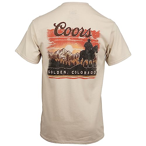 Coors Sunset in Golden Colorado Front and Back Print T-Shirt3