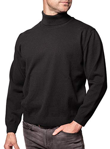 Dipuman Jersey Cuello Cisne (XL, Negro)