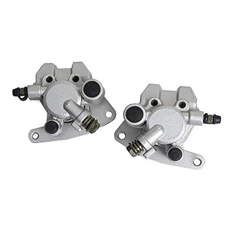 tianfeng Front Brake Caliper for Yamaha Banshee 350-Warrior 350 Grizzly 350 400 450 Bruin Big Bear 250 350 450 Blaster 200 Raptor 350 660 Bear Tracker 250 w/Brake Pads Cover
