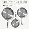 Made In Cookware | 3-Piece (Includes 8",10",12") Stainless Frying Pan Set | 5 Ply Stainless Clad | Professional Cookware | Crafted in Italy | Induction Compatible #4
