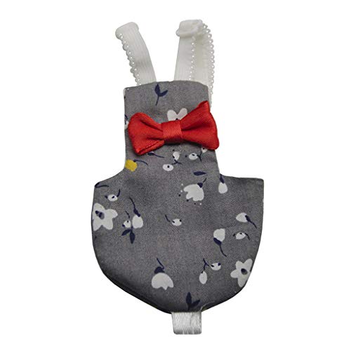 H HILABEE Verpakking met 2 zachte luiers voor vogels, ademende stoffen luiers, voor vogels, grijs, blauw, M - Afbeelding 8