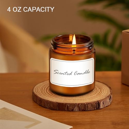 4 oz Glass Jars with Lids, 2 Pack Amber Jars with Lids & Inner Liners, Wide Mouth | Glass Black Mason Jars for Cream, Lotion, Honey, Jam, Jelly | Kitchen & Home4