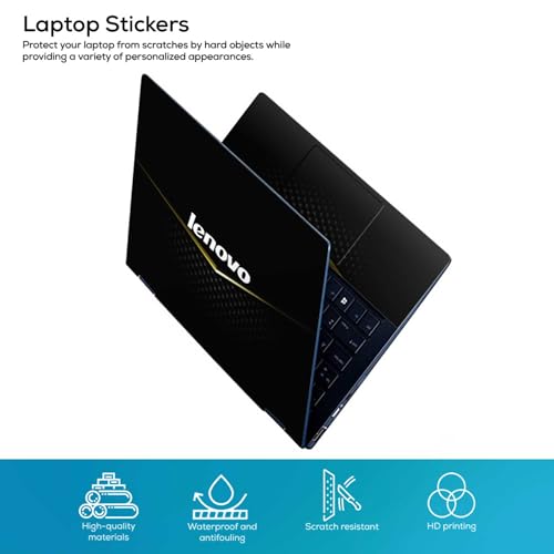 Image of Pattern L10 Top+Wrist Pad Vinyl Laptop Skin /Sticker /Cover for 13 to 13.3 Inches Laptops Laminated-Removable-HD Quality Compatible for Lenovo (13x9.2 Inches)