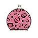 Sletend Leopard Print Pink Compact Mirror, Lightweight & Portable Mirror, Travel Makeup Mirror, Folding Handheld 1x/2x Magnifying Compact Mirror for Women Girls Gift