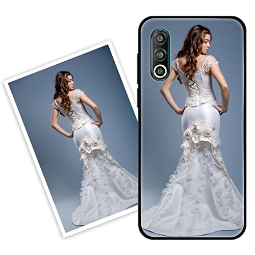Sunrive Funda Personalizada Compatible con Meizu 16s Pro, Carcasa Personalizable para tu móvil con Foto Imagen Frase o Texto-(Silicone Frontera+Cristal Templado Posterior)