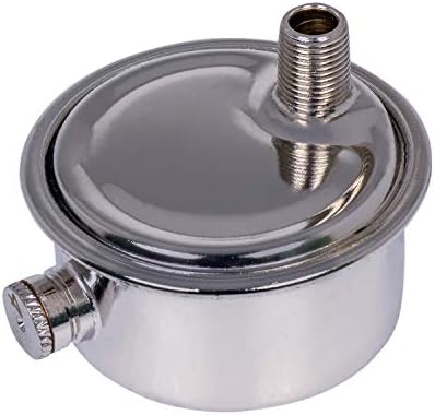 MIDLINE VALVE 1/8 Inch Air Vent No. C, 1/8" Angled Steam Air Vent, Radiator Air Valve, Chrome Plated