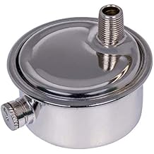 MIDLINE VALVE 1/8 Inch Air Vent No. D, 1/8" Angled Steam Air Vent, Radiator Air Valve, Chrome Plated