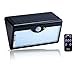 AmaGo Solar Wall Lights - 60 White LEDs of Wide Range, 1,300 Lumens, Five-Mode Illumination Via Remote Control, Motion Radar Sensor, Solar Rechargeable, Waterproof, Easy Installation (Black Case)