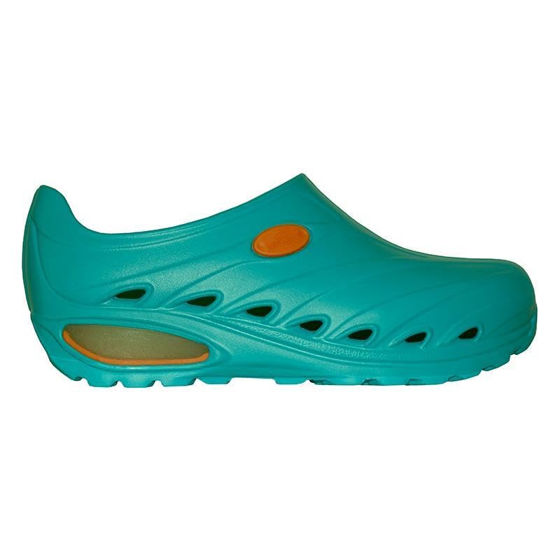 Sunshoes DYNA Zoccoli Medici Professionali Lab Green EU 38 – Antiscivolo SR, Antistatici ESD, Lavabili a 50°C, Anatomici e Traspiranti, Certificati EN ISO 20347 per Medici e Infermieri
