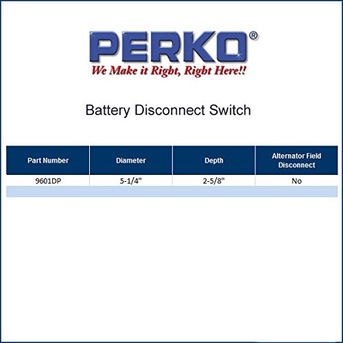 AMRP-9601DP Perko 250 Amp Battery Disconnect Switch for 12, 24 or 36 Volt Systems
