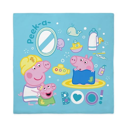 CafePress Peppa Pig: Bath Time Queen Duvet Cover, Printed Comforter Cover, Unique Bedding