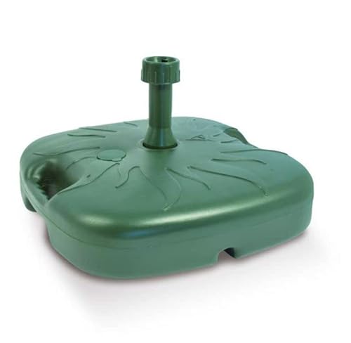 URBNLIVING 18L White Anthracite Garden Patio Plastic Umbrella Stand Sun Shade Parasol Base (Green)