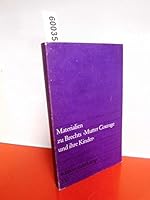 Materialien zu Brechts Mutter Courage und ihre 3518000500 Book Cover