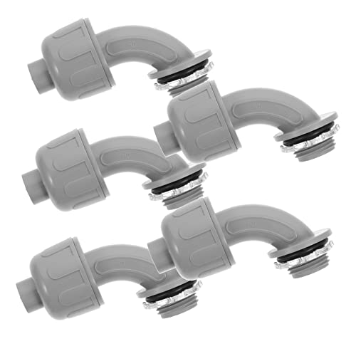 COHEALI 5pcs Liquid Tight Electrical Conduit Angle Fitting Durable Connectors for Home Use Easy Installation for HVAC and Refrigeration Equipment