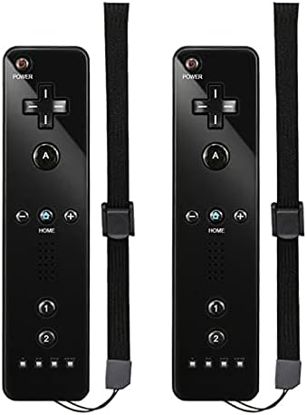 Wii Remote Controller,MOLICUI Wii Controller 2 Pack Black,Wii Remote for Nintendo Wii/Wii U Console