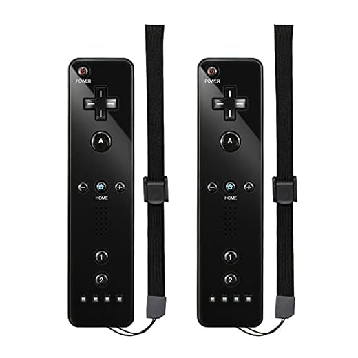MOLICUI Wii Remote Controller, Wii Controller 2 Pack Black,Wii Remote for Nintendo Wii/Wii U Console