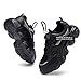 Casbeam Boys Girls Slip On Sneakers Cool School Shoes Athletic Gym Running Tennis Sneaker for Kids 057 Black All 33