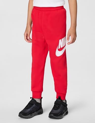 Image of Nike Kids' Sportswear Club Fleece Pullover Hoodie and Joggers 2-Piece Outfit Set (Large Swoosh Logo)
