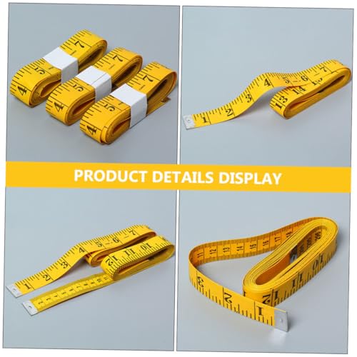 Cinta métrica flexible doble cara para cuerpo 3 pcs miniatura 3