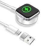 imodomio Schnell Ladekabel für Apple Watch 1M USB C-USB A Schnellladegerät Kompatibel mit iWatch Series 10/9/8/7/6/5/4/3/2 (Kein Adapter)
