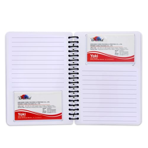 Business Card Organizer Business Card Holder Book, Portable Credit Card Organizer, Managing All Card Holder Notebook, Card Manage and Remind Important Matters of Card, Capacity: 58 Crads (lined)