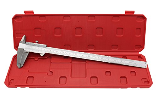 Outil de mesure d'étrier en acier inoxydable durable de précision Vernier 0-12Inches/0-300mm Outil de mesure de calibrage Vernier