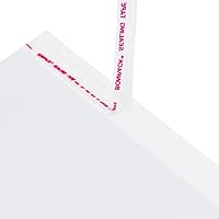 Vista 4 de Wowfit - 100 bolsas de plástico transparente de celofán de 14x20 pulgadas, con cierre autoadhesivo resellable, ideales para empaquetado de ropa