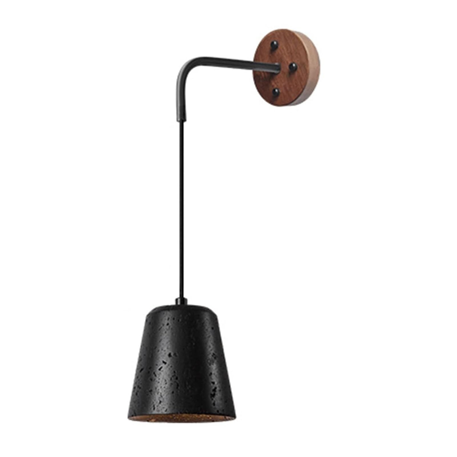 KBUUKYYXouy Spanish Stone Shade Adjustable Wall Light Lamp Sconce Fixture Hardwired Industrial Small E27 Base Concise for Bedside Corridor Balcony Cafe