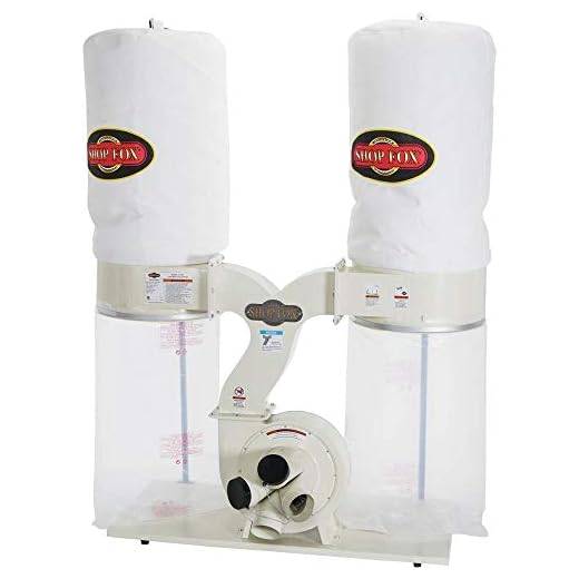 SHOP FOX W1687 3-Horsepower 2,800 CFM Dust Collector