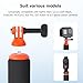 Mechrig Floating Handle Grip for GoPro Hero 12/11/10/9, Insta360 X4/X3, DJI Action 4/3 - High Buoyancy Waterproof Camera Float with Wrist Strap & Tripod Mount-933009
