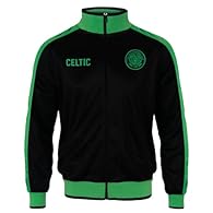 Official Celtic FC mens track top Woven club crest to chest Front pockets & Celtic FC branded zip fastening; 100% polyester tricot Garment Size (Chest): Small 40"; Medium 42"; Large 43"; XL 45"; XXL 50"; 3XL 52"
