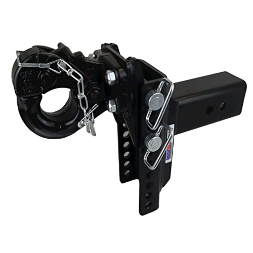 Shocker Xr Pintle Hook Drop Ball Mount 6" Drop To 6" Rise, Fits 2" Hitch #TOP7