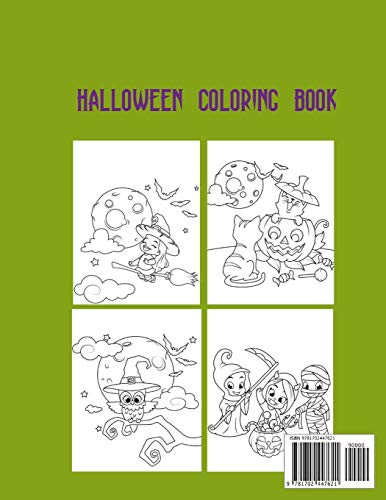 Halloween Coloring Book: Coloring Toy Gifts for Toddlers, Kids ,Children or Adult Relaxtion | Cute Easy and Relaxing Large Print Birthday Gifts image 4