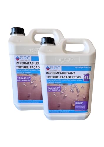 GRC - Imperméabilisant Toiture, Façade et sol - 10L (Hydrofuge de surface)
