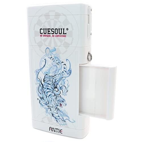 Cuesoul Antie Hard Dart Case,Holds 6 Steel Tip Darts/Soft Tip Darts & Extra Accessories,With Four Mythological Symbols Design #TOP2